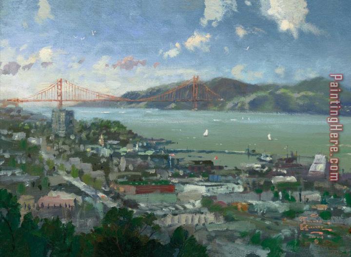 Thomas Kinkade San Francisco, View From Coit Tower